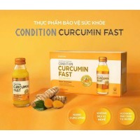 Hộp 10 chai nước tinh nghệ Nano Condition Curcumin Fast bảo vệ chức năng dạ dày 100ml