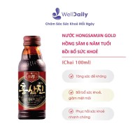 Nước hồng sâm hỗ trợ tăng cường sức khỏe đề kháng và bồi bổ cơ thể HONGSAMJIN GOLD 100ml