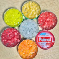 Kẹo Ngậm ho không đường PULMOLL, giàu vitamin C, trái cây cô đặc 45g Fresh Mint