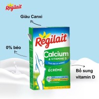 Sữa bột dinh dưỡng tách béo REGILAIT CALCIUM bổ sung canxi và Vitamin D vượt trội